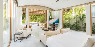 Two Bedroom Deluxe Beach Villa - Master Bedroom credit Yashrib Ahmed