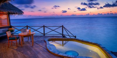 Sunset Lagood Villa deck